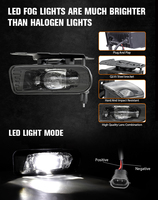 MorSun para Cadillac Escalade ESV EXT 2002-2006 12V LED luz antiniebla accesorios de parachoques lámpara de conducción