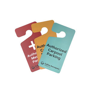 Carte en plastique pour rétroviseur 3.5x7 pouces, étiquette volante pour <span class=keywords><strong>permis</strong></span> <span class=keywords><strong>de</strong></span> stationnement temporaire en PVC - Product Image 2
