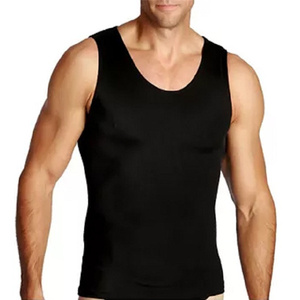 Customized <b>Men's</b> Slim Sleeveless <b>Vest</b> Fitness Sports Special Comfortable Breathable Polyester/Cotton Puff Printing 3D Embroidery - Product Image 1