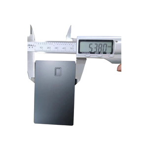 REE Sample-tarjeta de metal <span class=keywords><strong>negra</strong></span>, tarjeta de metal impresa con logotipo para grabado láser para regalo - Product Image 5