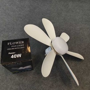 Flower <b>Fan</b> Light 40W LED <b>Ceiling</b> With Light 6 Blades <b>Remote</b> <b>Control</b> Flush Mount - Product Image 1
