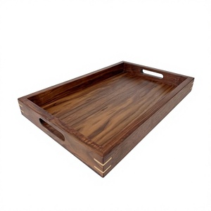 Wooden <b>Tray</b> For Home Decor <b>Large</b> Acacia <b>Trays</b> For Serving Breakfast Lunch Dinner Serve Use Restaurant Supplies - Product Image 6
