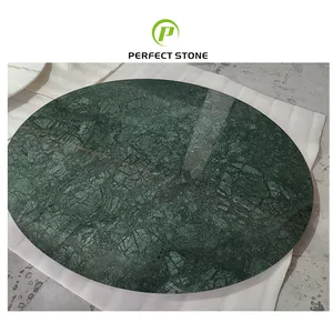 European style furniture Indian Green marble table top cafe table dining table