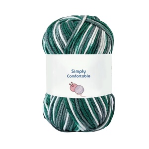 Venta al por mayor del fabricante: Hilo de lana de algodón coreano de 7 hebras de grosor medio, tejido a mano, con degradado de color leche, para bufandas y gorros, hilo fantasía para tejer. - Product Image 4