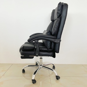 <span class=keywords><strong>Fauteuil</strong></span> de bureau ergonomique inclinable avec support lombaire rotatif et repose-pieds, idéal pour la maison, à prix abordable - Product Image 5
