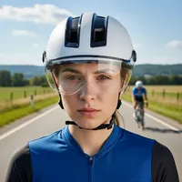 Casque intelligent de haute qualité pour vélo, équipement de conduite urbaine pour adultes avec écran détachable, casque de cyclisme pour la sécurité nocturne, casque de vélo