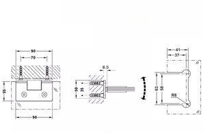<span class=keywords><strong>บานพับ</strong></span>ฮาเฟเล่สำหรับเชื่อมต่อ<span class=keywords><strong>กระจก</strong></span>ติดผนัง <span class=keywords><strong>บานพับ</strong></span>ชุบโครเมียมขัดเงา - Product Image 3