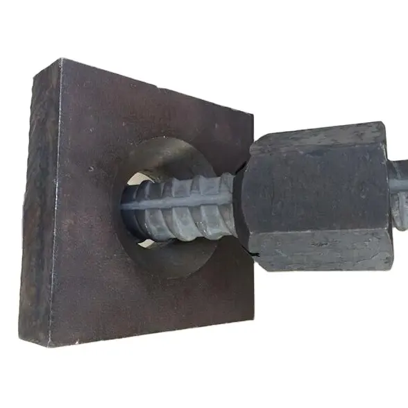 Steel plate for rock bolt anchor system