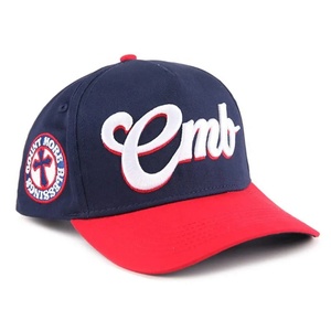 High Quality Custom 5-Panel 3D Embroidery Sporty Formal Baseball <b>Hats</b> for Men Women Two-Tone Letter <b>Waterproof</b> Outdoor Sports - Product Image 4