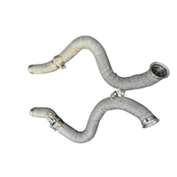 En stock : Downpipe Airon Racing pour Mercedes-Benz C63 C63S W205 AMG M177 4.0T avec bouclier thermique, système d'échappement