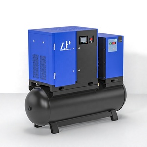 เครื่องอัดอากาศแบบสกรูโรตารี่อุตสาหกรรมขนาดใหญ่ 7.5kw 11kw 15kw 20 บาร์ 4 in 1 สำหรับตัดด้วยเลเซอร์ ความจุถัง 500 ลิตร - Product Image 2