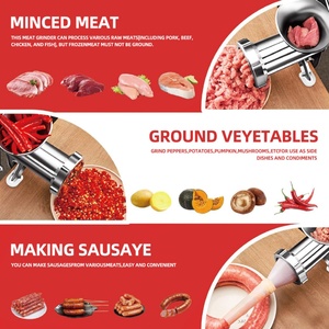 Manual Aluminum <b>Meat</b> <b>Grinder</b> & Sausage Maker with Non-Stick and Eco-Friendly Features Kitchen Tool for Home Use - Product Image 5