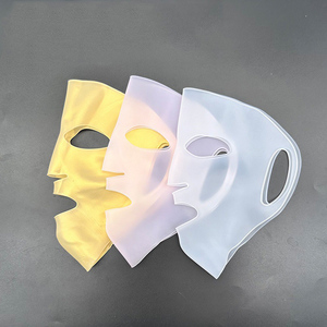 Reusable 100% Food Grade Silicone Face Mask Sheet Masks Anti-wrinkle Moisturizing Eco-friendly Cover <b>Holder</b> <b>Skincare</b> Beauty Care - Product Image 1