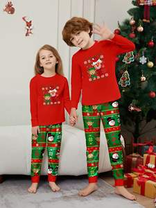 En stock fête de vacances ensemble adultes enfants 2 pièces vêtements de nuit pyjamas Noël <span class=keywords><strong>Grinch</strong></span> ensemble famille correspondant Noël pyjamas - Product Image 3