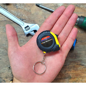 कीचेन 3 फुट जेब आकार टेप माप 1 मीटर बच्चों को रिट्रेटेबल प्लास्टिक मापने वाली स्टिक इंच और सेंटीमीटर मीट्रिक प्रणाली - Product Image 4