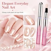 Stylo de vernis à ongles magnétique effet œil de chat facile à utiliser, 7 en 1, portable, gel UV LED monophase, vernis artistique à retirer par trempage