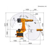 Bras robotique industriel Kuka 6 axes KR 600 R2830 avec solutions de robot de cueillette d'entrepôt de clôture de sécurité CNGBS