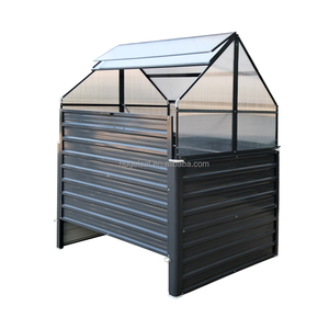 <span class=keywords><strong>Lit</strong></span> de jardin surélevé à structure en aluminium 2 en 1 Mini serre de jardin à cadre froid <span class=keywords><strong>avec</strong></span> fermeture à glissière de <span class=keywords><strong>rangement</strong></span> - Product Image 1