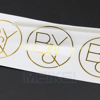 Transparent brillant or Logo autocollant haute clair PP Spot UV mat vernis adhésif vinyle étiquettes autocollant étanche