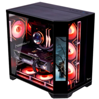 MEIJI New Gaming PC Full Tower Steel and Metal Gabinete ATX Computer Case in Stock Hot Sale ARGB PC Chassis with Lcd Screen