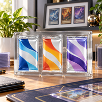 Étui de présentation en acrylique transparent personnalisé pour cartes TCG, cartes originales, boosters anglais 1ère édition et sachets d'amélioration One Piece