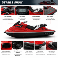 Jet ski d'occasion 310 cm, 1300 cm³, 4 temps, pour 2 personnes, course aquatique, surf, sauvetage, léger