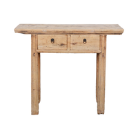 Table console chinoise 2 tiroirs en bois de récupération rustique naturel antique de haute qualité en gros