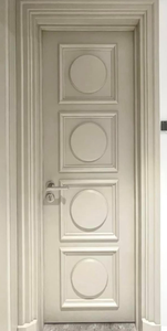 Puertas interiores Puertas moldeadas interiores blancas completamente acabadas precolgadas blancas para casas - Product Image 5