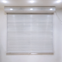 Porte de garage moderne en alliage d'aluminium, étanche, économique, coupe-vent, antivol, pour entrepôt, ouverture latérale électrique