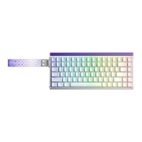 Clavier mécanique de jeu AULA Hero 84 HE 75% filaire RGB magnétique USB-C programmable à effet Hall avec actionnement réglable