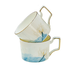Light Luxury Ceramic Tea Set Home Jingdezhen New Chinese Bone China High-end Kettle <b>Cup</b> Classic Style Crackle Glaze <b>Cups</b> <b>Saucers</b> - Product Image 5