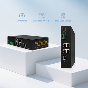 5G เราเตอร์อุตสาหกรรมร้อนล็อคสายรัดสำรองโมเด็มสถานี LTE Cat 12 Cat18 Cat20 Ax3000 Wifi6 2ซิมการ์ดจีเอสเอ็มเกตเวย์ - Product Image 2
