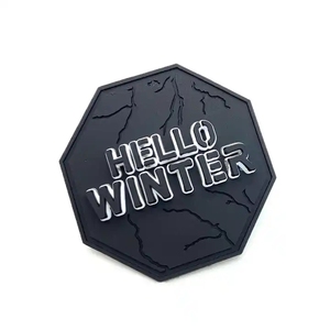 Logotipo de diseño Marca 3D Insignia de transferencia de calor Ropa Etiqueta suave en relieve Goma de silicona Pvc Parche Personalización - Product Image 5