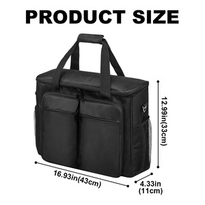 <b>Bar</b> <b>Tools</b> Set Cocktail Kit Portable Fabric Storage Bag With Bottle Holders And Utensil Pockets For Outdoor Use - Product Image 4