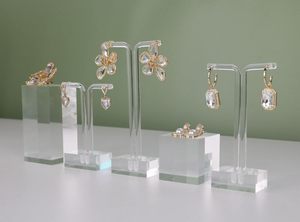 Soporte de exhibición de pendientes en forma de T transparente de acrílico, accesorios de fotografía para mostrador de joyería, soporte para pendientes - Product Image 5