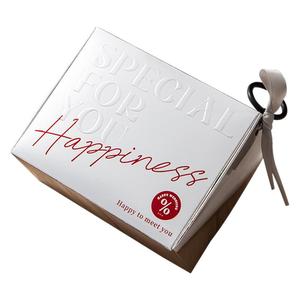 Cajas <span class=keywords><strong>de</strong></span> Papel Plegables Personalizadas con Textura <span class=keywords><strong>de</strong></span> Relieve Plateado y Dorado, Laminación Brillante, Cintas y Lazos, para Regalos - Product Image 5