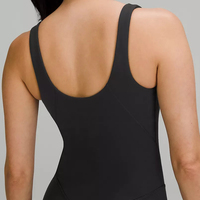 Yoga noir femmes combinaison tricot corps Shapewear léger Compression body 1 pièce combinaison femmes