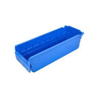 Étagères de rangement en plastique pour atelier, empilables, avec séparateurs en option