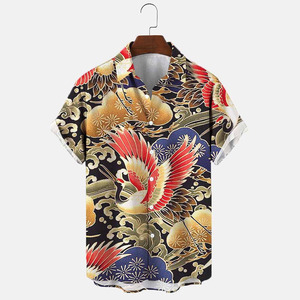 RNSHANGER verano <span class=keywords><strong>hombres</strong></span> pájaro <span class=keywords><strong>disfraces</strong></span> vacaciones Vintage camisa hawaiana <span class=keywords><strong>para</strong></span> <span class=keywords><strong>hombres</strong></span> 3D Animal patrón Casual blusa <span class=keywords><strong>para</strong></span> hombre - Product Image 1