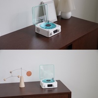 Projecteur de bruit blanc et d'ondulations aquatiques OEM personnalisé en Chine KW03, haut-parleur en ABS, lampe d'ambiance pour disque vinyle, aide au sommeil musicale