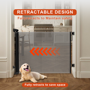 <span class=keywords><strong>Prodigio</strong></span> SG026 Clôture de sécurité pour animaux domestiques et enfants, barrière rétractable pour les portes d'escalier - Product Image 1