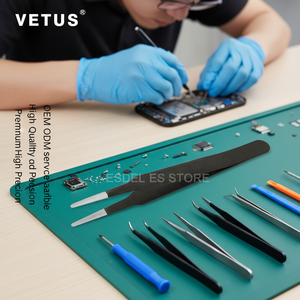 <span class=keywords><strong>Pince</strong></span> <span class=keywords><strong>à</strong></span> épiler professionnelle VETUS pour sourcils, grande précision, pour poils du visage, poils incarnés, élimination des éclats, points noirs et tiques - Product Image 1