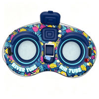 Bouée gonflable personnalisée pour 2 personnes, transat flottant pour rivière, piscine, lac, fête aquatique et divertissement