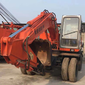 Excavadora de Ruedas Usada HITACHI EX100WD Precio Económico Excelente Rendimiento Excavadora de Ruedas Usada HITACHI en Venta - Product Image 1