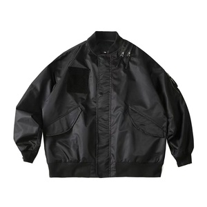 <span class=keywords><strong>Veste</strong></span> vintage utilitaire streetwear imperméable coupe-vent oversize décontractée classique délavée à l'acide multi-poches durable gothique - Product Image 4