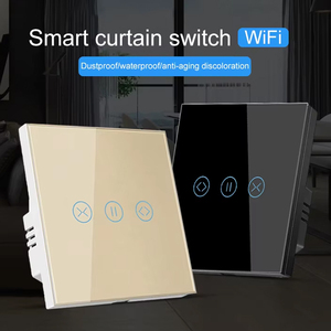Interrupteur intelligent Wi-Fi pour rideaux LangYeao en verre trempé, 400W, compatible Alexa Google Home, mode minuterie et scénario, 4 couleurs - Product Image 3