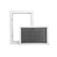 Caisses à oeufs carrées modernes Diffuseur d'air en aluminium CVC Plastique dispersé Plafond d'échappement Grille d'amortissement pour moderne