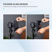 FEELWORLD TP10 Téléprompteur portable pliable de 10 pouces pour smartphone/tablette de 11 pouces, prise de vue DSLR, télécommande, série professionnelle