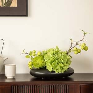 ดอกไฮเดรนเยียประดิษฐ์ จัดช่อสีเขียว ตกแต่งบ้าน วางกลางโต๊ะ - Product Image 2