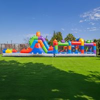 Vente chaude : Jeu de plein air pour adultes, parcours d'obstacles gonflable, aire de jeux gonflable, château gonflable
